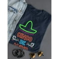 thumbnail image 3 of Cinco De Mayo Neon Sign Shaped T-Shirt Women -Image by Shutterstock, Female Medium, 3 of 4