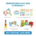 thumbnail image 2 of Kit de aprendizaje 7 en 1 Montessori Toys OOOK para niños de 1 año, 2 of 7