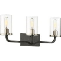 Sherwood 3 - Light Iron Black/Brushed Nickel Mixedmetals Wall Sconce