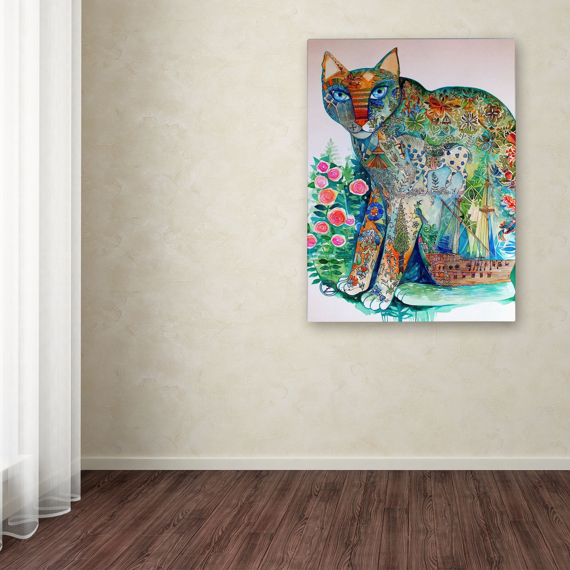 Trademark Fine Art 'Mediterranean Sea' Canvas Art by Oxana Ziaka
