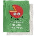 thumbnail image 1 of bCreative - David Olenick Blanket, 50'x60' Infactive Been Grate Silky Touch Sherpa Back Super Soft Throw Blanket, 1 of 5