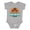 AC-Heather Grey, variant on Gulf Shores Alabama Vacation Boys or Girls Baby Bodysuit