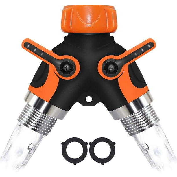 Garden Hose Diverter Outdoor Garden Watering Two Way Faucet Diverter