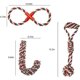 thumbnail image 3 of Juguetes navideños para perros Foohvr con cuerda de algodón natural, 3 of 5