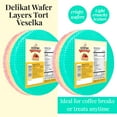 thumbnail image 5 of Wafer Sheets Pack of Nine Round Tort  Delikat Veselka  Wafers Green White Pink 3.2oz (90g)-2 Pack, 5 of 5
