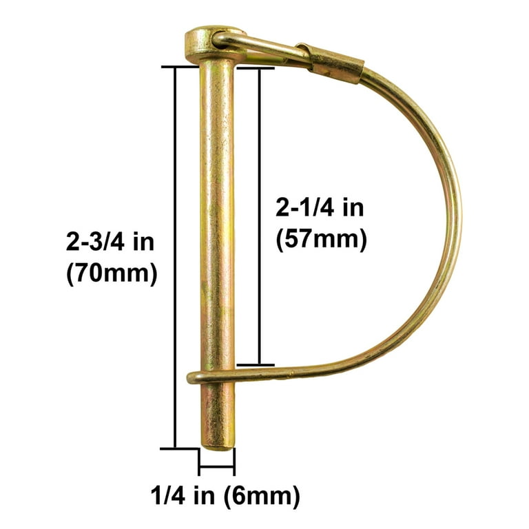 プリス様 YaeMarine 20-Pack Square Shaft Locking Pin Wire Lock Pin