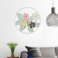 thumbnail image 3 of Decoración De Pared De Metal Con Flores Redondas, Diseño único, Textura Fina, Elegante, Resistente A La Decoloración, Escultura Moderna De Arte De Pared De Hierro Para Sala De, 3 of 7