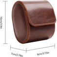 thumbnail image 2 of Portable Watch Travel Case - Single Watch Box Organizer for Men - PU Leather Watch Roll Travel Case, 2 of 5