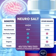 Neuro Salt Advanced Brain Support Formula Supplement NeuroSalt 60 Capsules