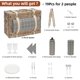 thumbnail image 2 of Cesta de Picnic G GOOD GAIN para 2 con Manta y Bolsa para Vino Gris, 2 of 6