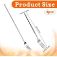 thumbnail image 2 of 3 Pcs Extendable Long Fork Extra Fork Prank Extendable Forks Stainless Steel Retractable Dinner Forks for Fruit Dessert Vegetables Prank Joke BBQ (9" to 25.4"), 2 of 2
