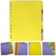 thumbnail image 3 of EeaseMX 12 separadores de pestañas de colores, etiquetas clasificadas de índice A4, separadores de carpeta de 11 agujeros, 3 of 7