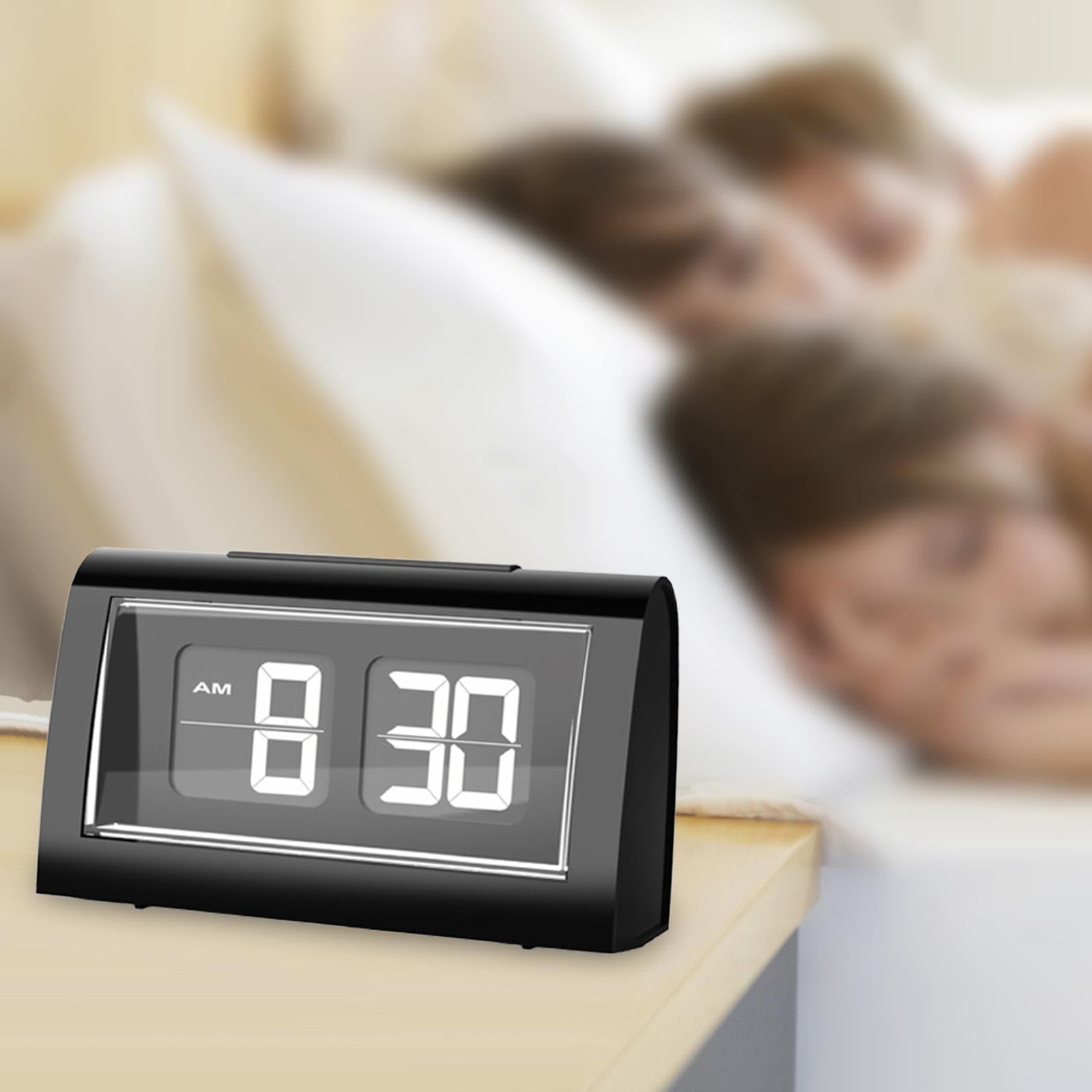 For Snooze Alarm Bedroom Clock Home Desk Auto Electric Clock Clock Flip Table Digital Clock Decor Large Desk Clock Display