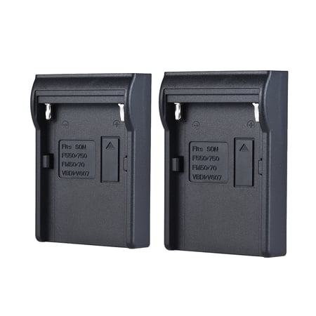 2pcs NP-F970 Battery Plate for Neweer Dual/Four Channel Battery for Sony NP-F550 F750 F950 NP-FM50 FM500H QM71