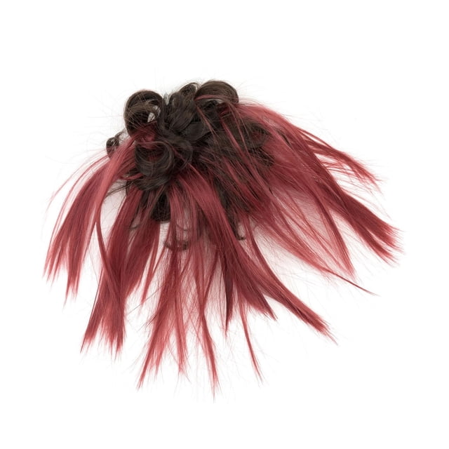 2 Pcs Chignon Décoiffé Pièce Chignon Faux Chouchous Extension Postiches Ondulés Bouclés Queue de Cheval Chignon Serre-Tête pour Femmes