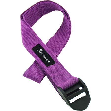 ProsourceFit Cinch Buckle Yoga Strap, Durable Cotton 8ft. x 1.5in for Stretching, Holding Yoga Poses and Physical Therapy