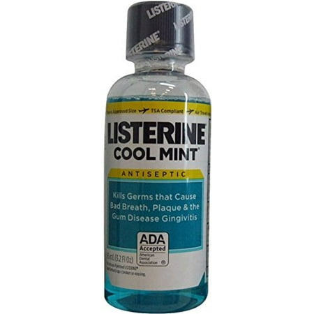 Listerine Cool Mint Antiseptic Mouthwash 3.2 Once - Travel Size ...