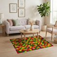 thumbnail image 3 of ODIKA Bedside Checkered Retro Block Hopscotch Border Storybook Grid Pet Friendly & Kids Safe Play for Playroom, Bedroom, Reading Nook, 3 of 7