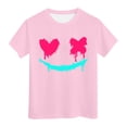 thumbnail image 4 of EHQJNJ T-Shirt Blanc Uni pour Enfants, T-Shirt Imprimé à Manches Courtes, Chandails en Molleton Col Rond pour Filles, 4 of 4