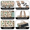 thumbnail image 3 of Teacher Tote Bag,Beige Cartoon Dinosaurs Silhouettes Pattern Teacher Utility Tote Bag,Large Work Tote Bags for Women with Multiple Pockets,Top Zipper Closure,13.8x10.6x6.7 Inch, 3 of 5