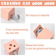 thumbnail image 3 of 4PCS Kawaii Door Hanger, Pop Up Cute Cat Utility Hook, Cartoon Animals Key Holder Hook, 3 of 5