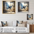 thumbnail image 4 of Designart "Cottage Escape with Blue Butterfly" Animals Framed Wall Art - Traditional Blue Butterfly Hallway Framed Wall Art Decor, 4 of 6