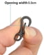 thumbnail image 3 of Naiovety LLavero de aleación de Zinc en forma de D, hebilla de mosquetón multifuncional, con clip, 10 Uds. carpas 10 piezas No.02, 3 of 6