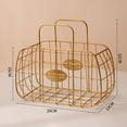 thumbnail image 5 of TISHITA Coffee Pod Holder Coffee Pod Basket Coffee Bar Accessories with Dual Handle Coffee Capsule Storage Holder Organizer for Cafes Gold, 5 of 7