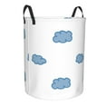 thumbnail image 3 of YFYANG Waterproof Laundry Hamper, Blue Cloud Doodle Laundry Basket Oxford Fabric with Handle Foldable, S, 3 of 8