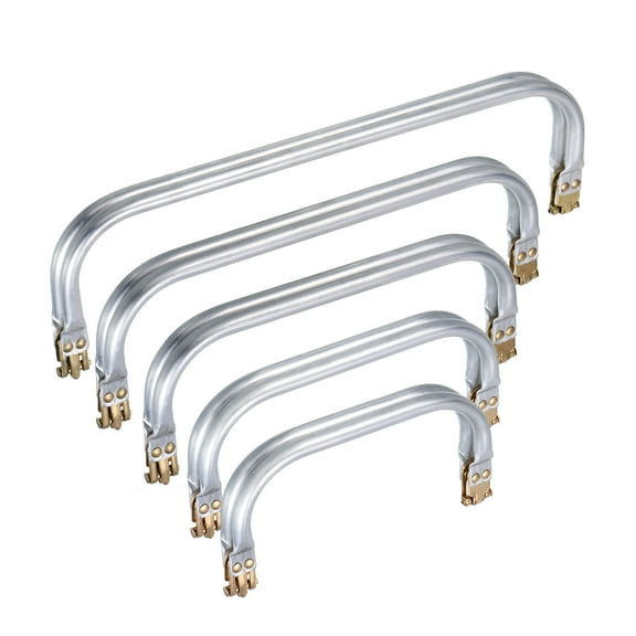Metal Purse Frame 5Pcs, 5 Size Rectangle Lock Frame Kiss Lock Clasp Bag Frame Hardware Replacements for DIY Purse Bag
