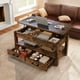 thumbnail image 4 of Mesa De Centro De Madera Rustica Elevable 2 Cajones Abatible, 4 of 6