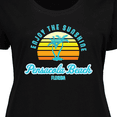 thumbnail image 4 of Inktastic Summer Enjoy the Sunshine Pensacola Beach Florida in Blue Women's Plus Size T-Shirt, 4 of 5