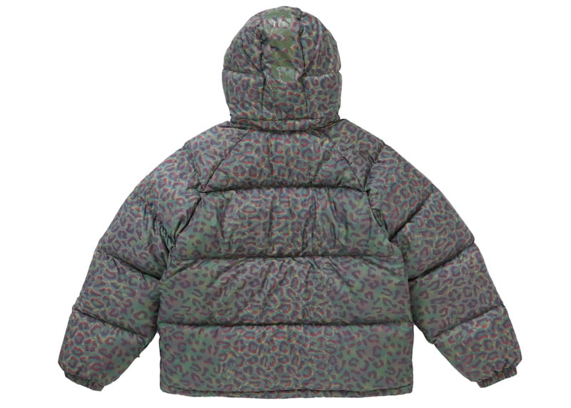 Supreme Men's 700-Fill Down Lightweight Puffer Jacket Leopard