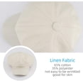 thumbnail image 2 of Women's Faux Linen Newsboy Cap with Drawstring, Lightweight Ventage Casual Baker Boy Hat, 2 of 7