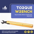 thumbnail image 4 of SMA torque wrench  connector opening 8MM electrommunication Coax Adapter convertor Straight goldplated spanner, 4 of 7