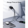 thumbnail image 3 of Cargador USB C Baseus 65W, 3 puertos, GaN plegable, para iPhone, 3 of 7