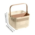 thumbnail image 4 of Dvumao School Supplies, Handheld Shower Basket With Dry And Wet Separation Large Capacity Bathroom Wash And Storage Basket Student Dormitory Storage Bath Basket, Teens Gifts, 4 of 6