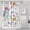 Pioneer Flower Floral-2, variant on Pioneer Flower Floral Print Pattern Shower Curtain 36"x72" ,Bathroom Decorative Shower Curtains Set with 12 Hooks,Modern Waterproof Washable Shower Curtain