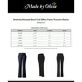 thumbnail image 2 of Made by Olivia Women's Stretchy Relaxed Boot-Cut Office Pants Trousers Slacks, 2 of 4