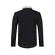 thumbnail image 3 of Blusa y camisa de manga larga con cuello vuelto para hombre, cárdigan liso con cuello vuelto, blusa de negocios con botones de poliéster para hombre, 3 of 8