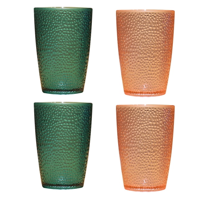 Unbreakable Drinking Glasses - Set of 4-Stackable -for Drinks