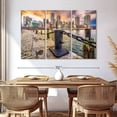 thumbnail image 3 of Elephant Stock Boston Massachusetts Harbor Wall Art - Horizontal Multi Panel Canvas - Living Room Wall Decor - Places Multi Panel - Orange And Yellow Decor - 65" x 42", 3 of 8