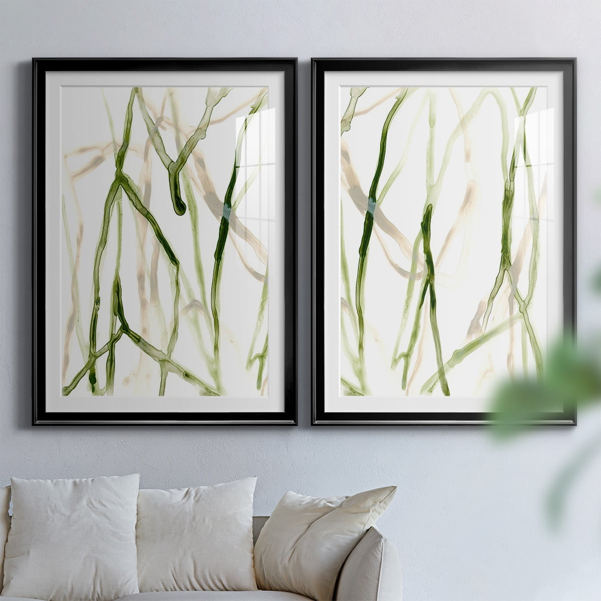 Wexford Home Runnel VII Premium Framed Print, 18.5" x 24.5" - Ready to Hang, Black (Set of 2)