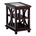 thumbnail image 3 of Jofran Panama Brown Contemporary Wood and Glass Small End Table, 3 of 3