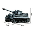 thumbnail image 1 of World War 2 WW2 Army Military Soldiers Armor Halftrack Main Station Tank Building Blocks Bricks Model DIY Assembly Toys For Kids,435Pcs, 1 of 9