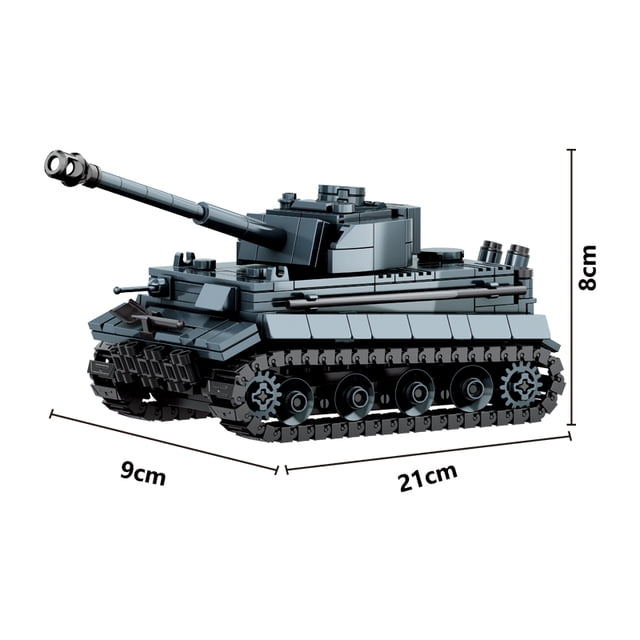 World War 2 WW2 Army Military Soldiers Armor Halftrack Main Station Tank Building Blocks Bricks Model DIY Assembly Toys For Kids,435Pcs