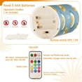 thumbnail image 5 of Yayeee Flameless Candles with Remote Flickering Battery Operated Multi Color Changing, Light Blue Rainbow, 5 of 7