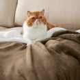 thumbnail image 5 of Sherpa Fleece Throw Blanket Camel - Thick and Warm, Soft Fuzzy Throw Blanket, 50x60 Inches, 5 of 6