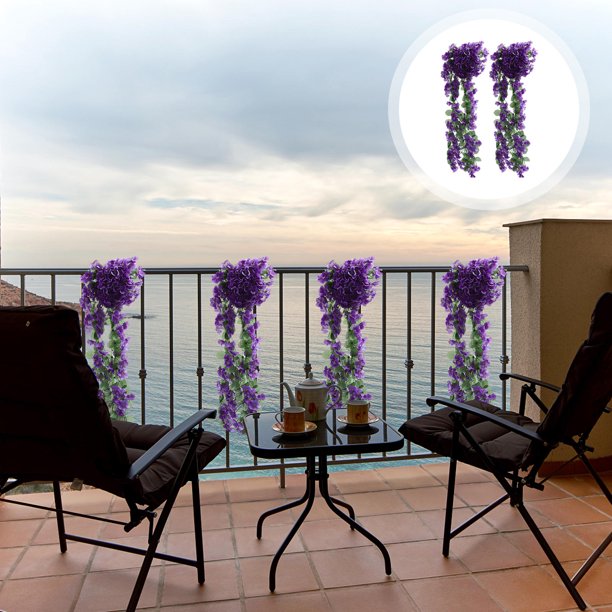 unbranded 2Ud Guirnalda Colgante De Flores Falsas Para Decorar Puertas Y Armarios