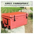 thumbnail image 5 of 65QT Portable Cooler, Outdoor Camping Ice Chest with Wheels - 5-Day Ice Retention Red + Garden & Outdoor + ABS + Plastic, 5 of 7